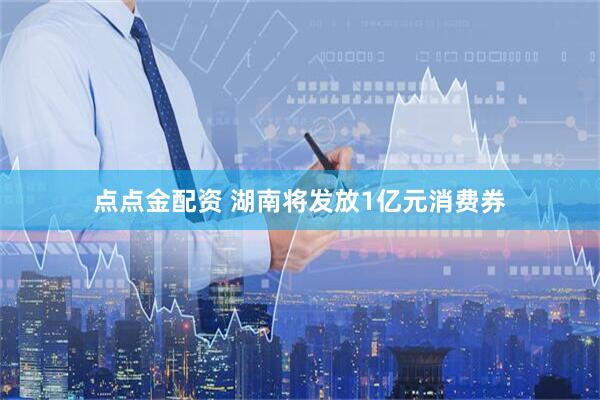 点点金配资 湖南将发放1亿元消费券